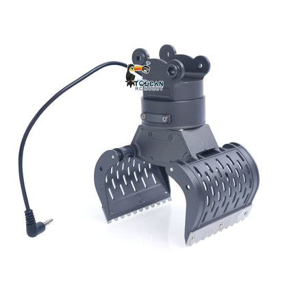 HUINA Upgrade 580 1/14 Metal Excavator Model Engineering Vehicle Electric Ball Grabber 360 Rotating Shear Claw Sound Lights