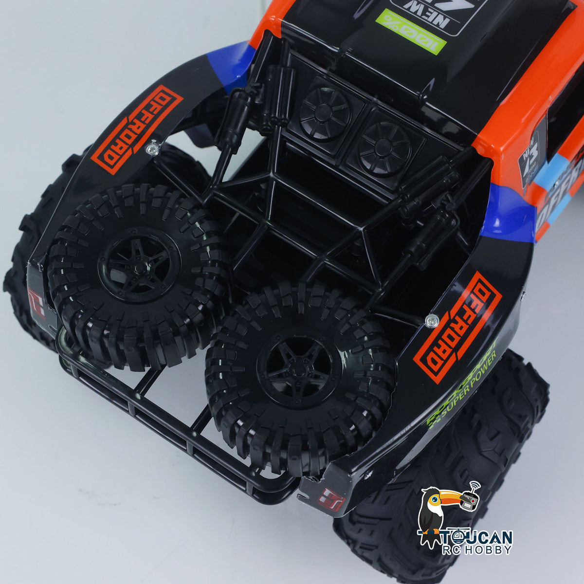 1/14 RC Offroad-Auto, Stunt-Fahrzeug, 4WD, ferngesteuert, wasserdicht, Amphibien-Pickup, Kletterauto, 7,4-V-Batterie, RTR-Modell