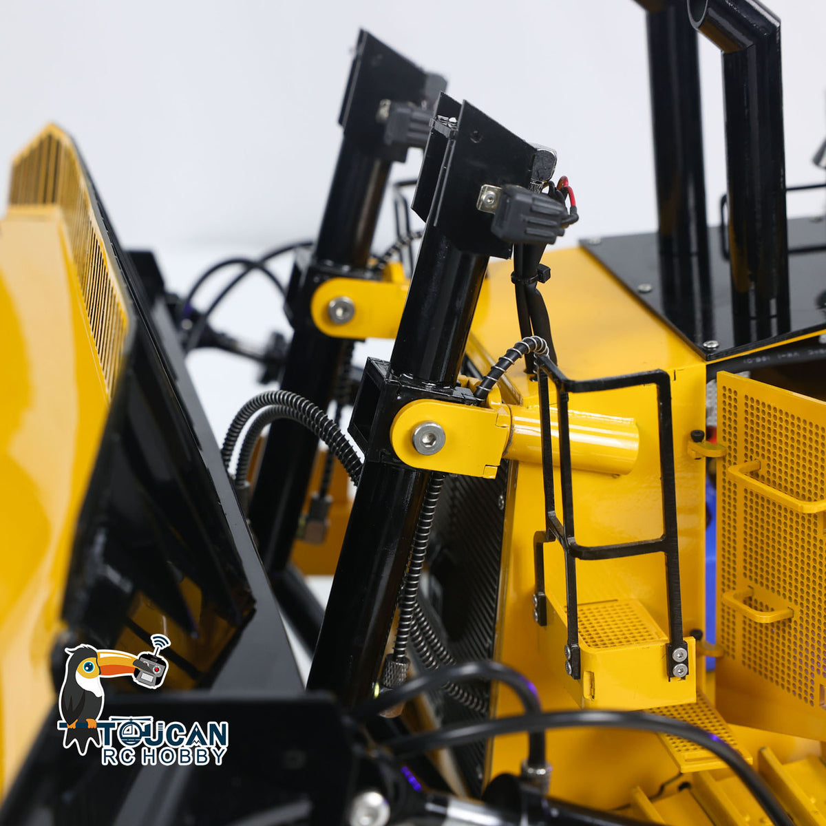 BSM-1-14-BA 1/14 Scale Heavy Duty Metal Hydraulic Bulldozer Complete Set w/PL18EV & Smoking Unit
