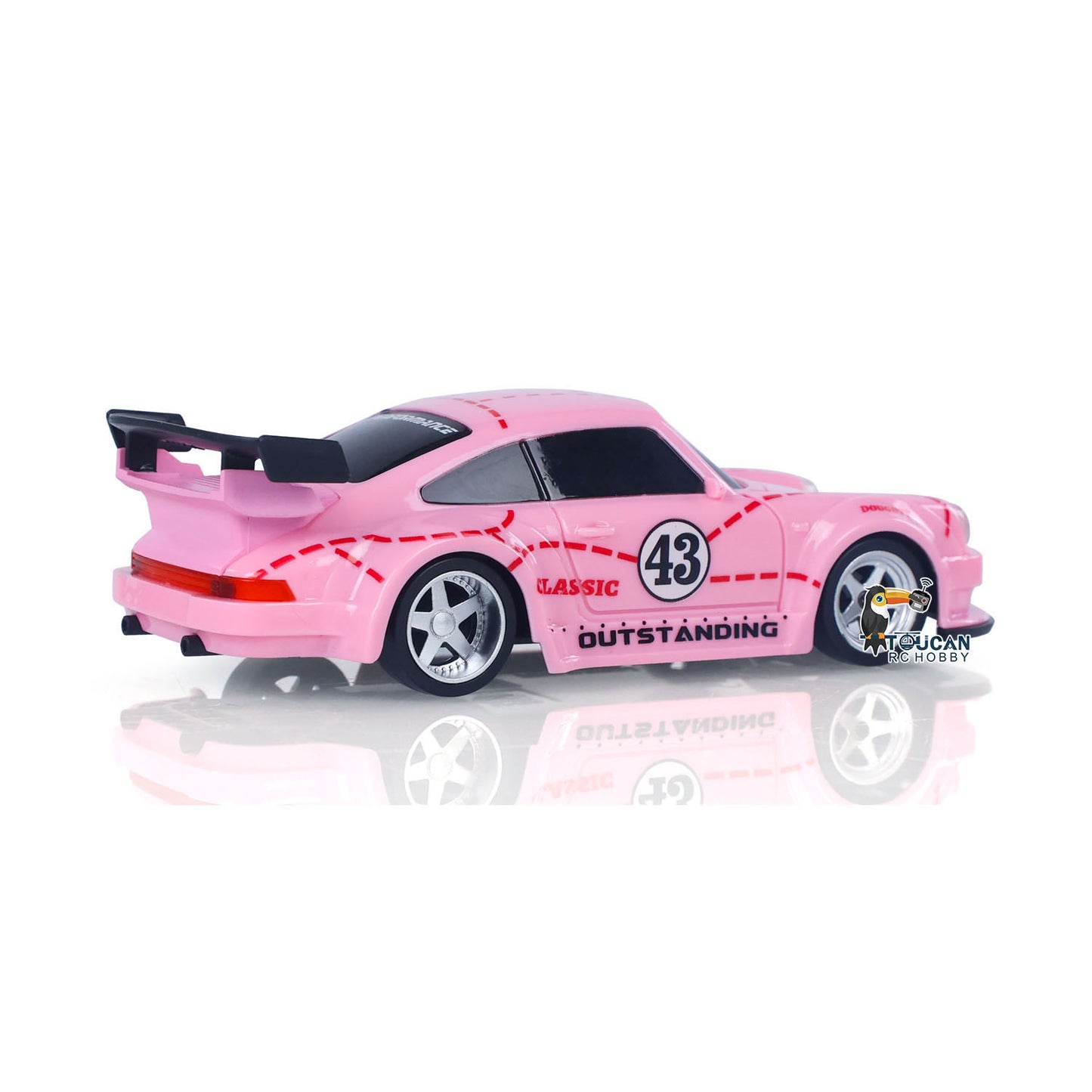 1/43 2,4G Funksteuerung Drift Auto Rennfahrzeuge High Speed 15KM/H 4WD Mini Auto Modell Batterie Lichter RTR Kinder Spielzeug Geschenk 