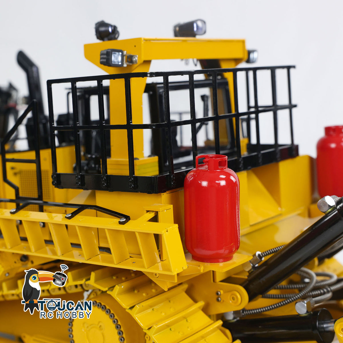 BSM-1-14-BA Ready to Run 1/14 Metal Hydraulic Bulldozer w/3 Plows, Ladder, Smoking Exhaust & Radio