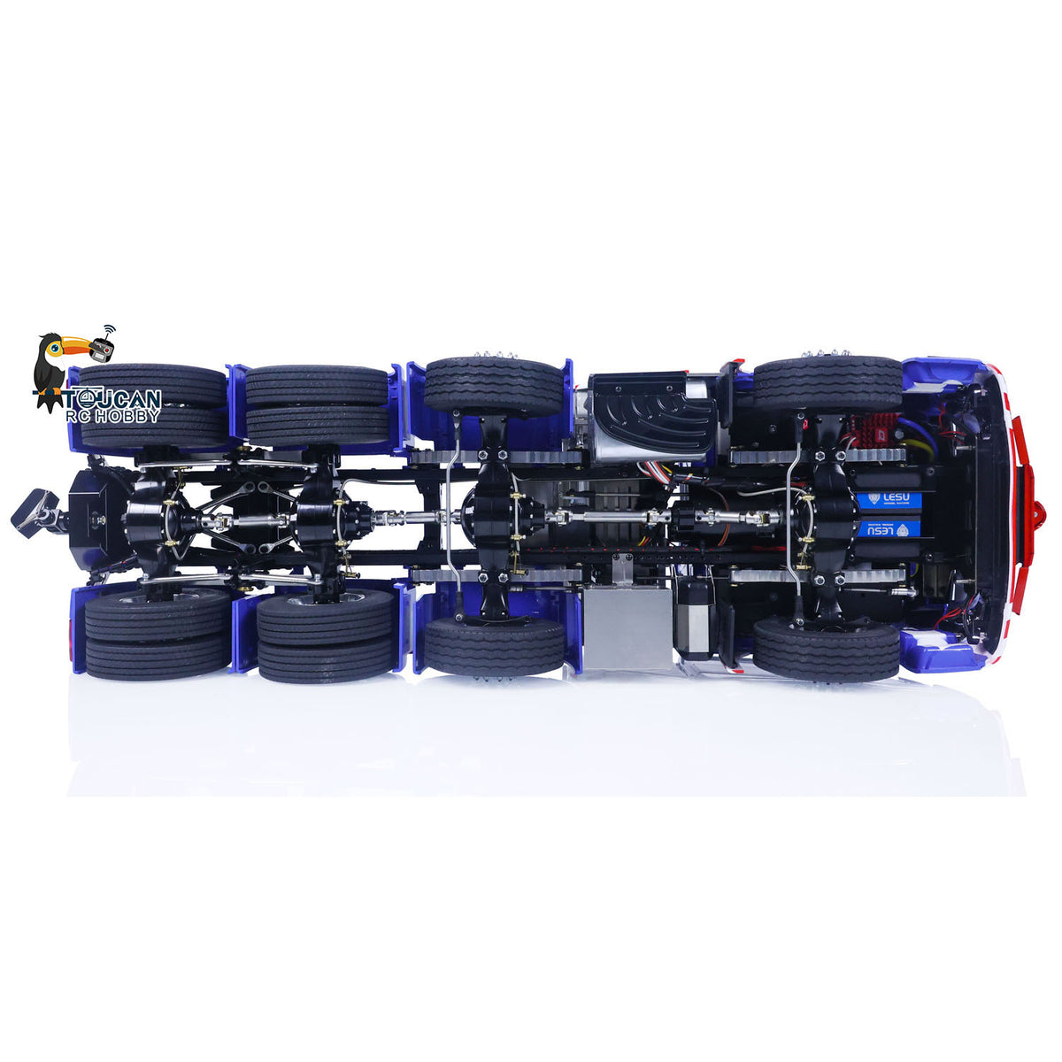 TOUCAN RC Sattelzugmaschinen 1/14 RTR Funkfernsteuerungsauto DIY Fahrzeug 8X8 Metallchassis 3-Gang-Getriebe