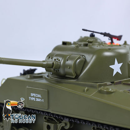 Henglong 1/30 Plastic USA M26 Pershing 3838 M4A3 Sherman 3898 RTR RC Tank With Infrared Combat System Battle Military Vehicle Model