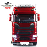 1/14 6x6 RC Tractor Truck Remote Control Car Construction Truck Metal Chassis 2-Speed Transmission CNC Differential Lock Axles