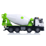 Metal 1/14 RC Mixer Truck RTR 2.4GHz Radio 12CH Light Sound Effects Remote Control Agitating Lorry Finished Model Toys Battery