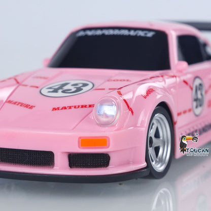 1/43 2,4G Funksteuerung Drift Auto Rennfahrzeuge High Speed 15KM/H 4WD Mini Auto Modell Batterie Lichter RTR Kinder Spielzeug Geschenk 