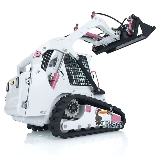 TOUCAN RC HOBBY LESU AOUE LT5 1/14 Metal RC Skid-Steer Loader Hydraulic Construction Truck Sound Light FlySky i6S Radio Controller for Model Enthusiast