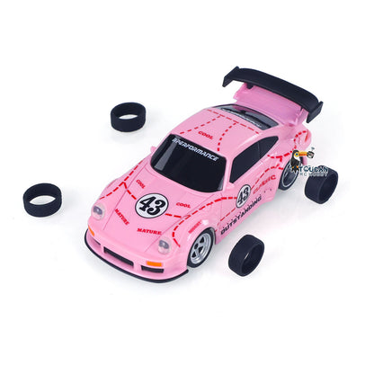 1/43 2,4G Funksteuerung Drift Auto Rennfahrzeuge High Speed 15KM/H 4WD Mini Auto Modell Batterie Lichter RTR Kinder Spielzeug Geschenk 