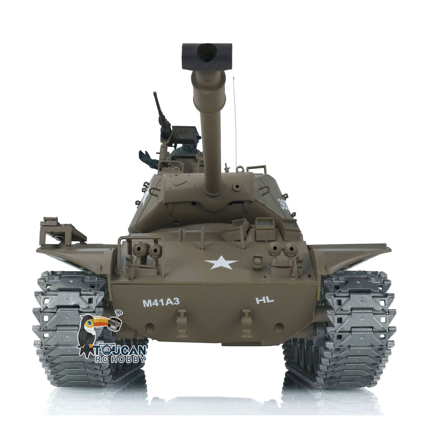 Henglong 1/16 TK7.0 USA Walker Bulldog 3839 RTR RC Tank 360 Degrees Turret Infrared System BB Smoke Metal Sprockets Wheels Gearbox Tracks