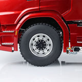 1/14 6x6 RC Tractor Truck Remote Control Car Construction Truck Metal Chassis 2-Speed Transmission CNC Differential Lock Axles