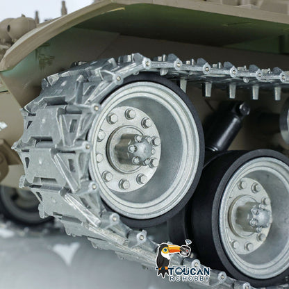 Henglong 1/16 TK7.0 3839 USA Walker Bulldog RTR RC Tank FPV 360 Degrees Turret IR BB Smoke Metal Sprockets Idlers Road Wheels Gearbox Tracks