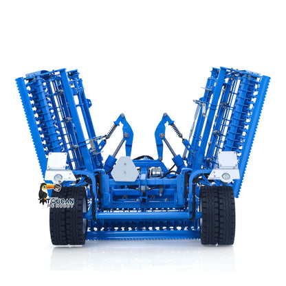 In Stock TOUCAN RC HOBBY LESU Metal 1/14 RC Tractor Truck AOUE 1050 4x4 Hydraulic Farm vehicle K500 Seedbed Pre-sowing Soil Preparation Planter Plough Light Sound