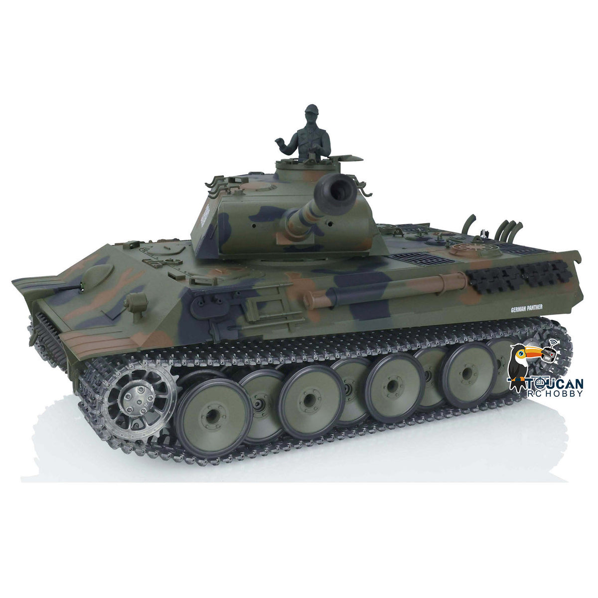 2,4 GHz Henglong 1/16 Maßstab TK7.0 FPV Verbesserte Metallversion Deutscher Panther V Ferngesteuerter Panzer Modell 3819 360 Turmsound