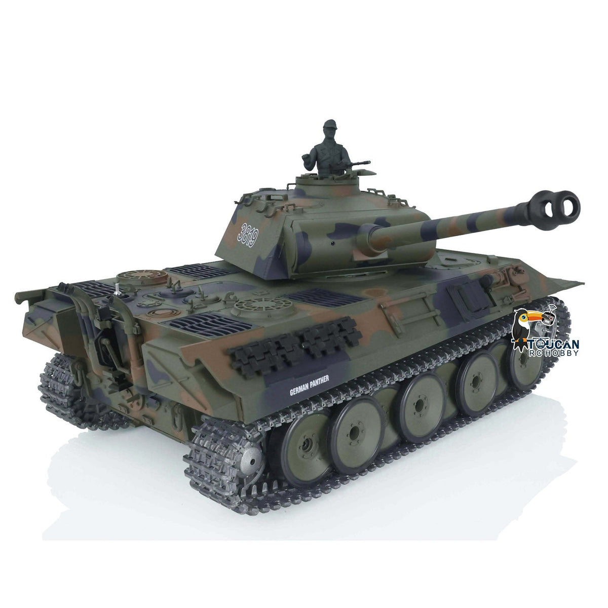 Henglong 1/16 TK7.0 Promotion German Panther V RTR RC Tank 3819 Infrared Combat BB Smoke Metal Sprockets Idlers Wheels Tracks Gearbox
