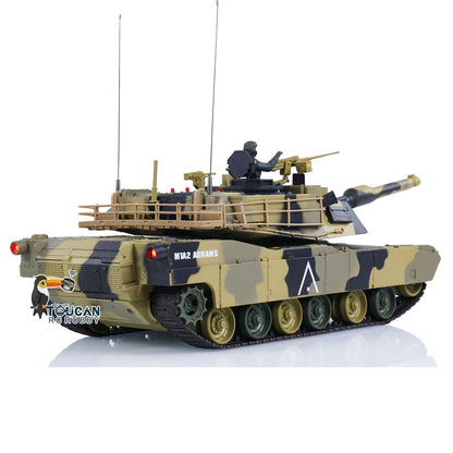 Henglong 1/24 Plastic 3816 AbramsM1A2 RC Tank Model with Infrared Combat Turret Elevation and Depression Sound Light