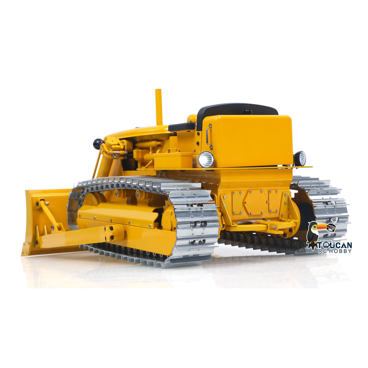 In Stock TOUCAN RC HOBBY MD D7 1/14 Metal RC Hydraulic Bulldozer Construction Vehicle Brushless ESC Flysky Remote Controller RTR Model for Adults