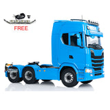 1/14 6x6 RC Tractor Truck Remote Control Car Construction Truck Metal Chassis 2-Speed Transmission CNC Differential Lock Axles