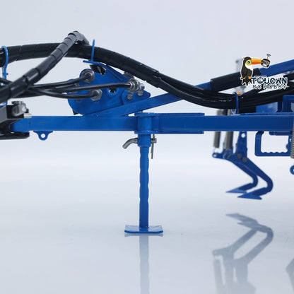 TOUCAN RC HOBBY LESU AOUE 1050 Metal 4x4 1/14 RC Tractor Truck Hydraulic Agricultural Vehicles K500 Seedbed Pre-sowing Soil Preparation Machine Frsky XE Lite