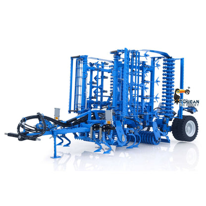 TOUCAN RC HOBBY LESU AOUE 1050 Metal 4x4 1/14 RC Tractor Truck Hydraulic Agricultural Vehicles K500 Seedbed Pre-sowing Soil Preparation Machine Frsky XE Lite