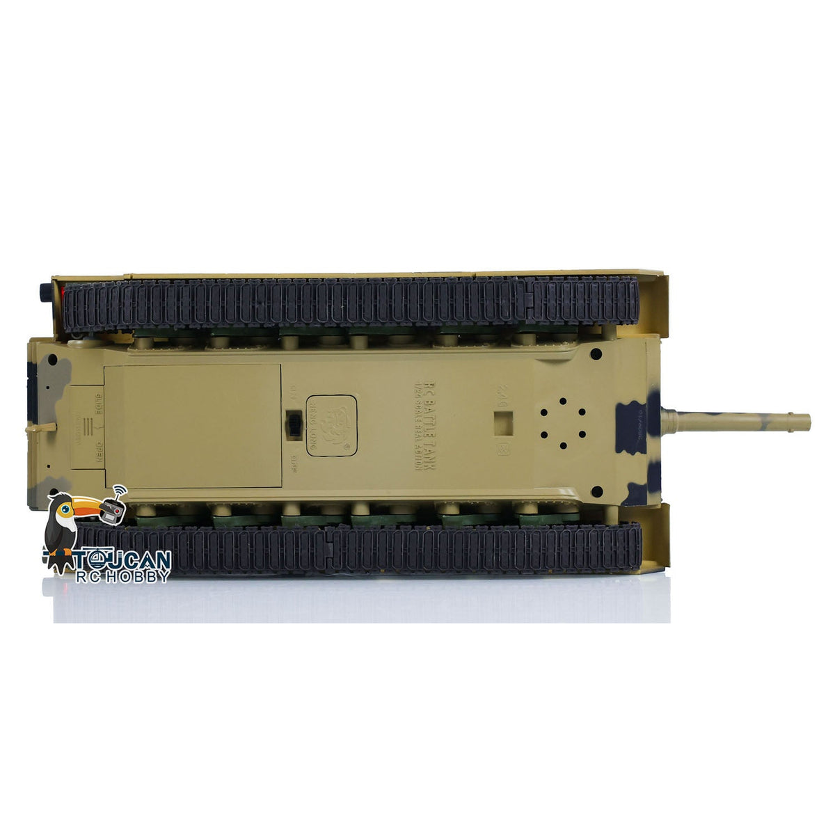 Henglong 1/24 Plastic 3816 AbramsM1A2 RC Tank Model with Infrared Combat Turret Elevation and Depression Sound Light
