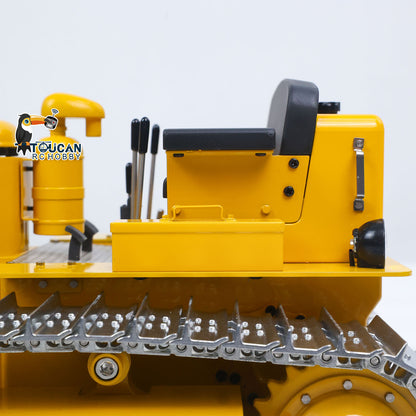 In Stock TOUCAN RC HOBBY MD D7 1/14 Metal RC Hydraulic Bulldozer Construction Vehicle Brushless ESC Flysky Remote Controller RTR Model for Adults