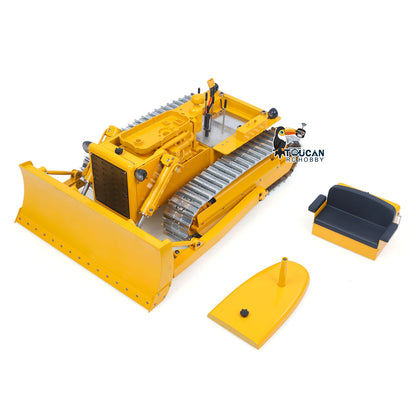 In Stock TOUCAN RC HOBBY MD D7 1/14 Metal RC Hydraulic Bulldozer Construction Vehicle Brushless ESC Flysky Remote Controller RTR Model for Adults