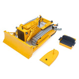 Fast Free Shipping for EU Metal 1/14 RC Hydraulic Bulldozer D7 Remote Control Dozer Model Engineering Vehicle Flysky Radio Light Sound System Battery