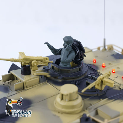 Henglong 1/24 Plastic 3816 AbramsM1A2 RC Tank Model with Infrared Combat Turret Elevation and Depression Sound Light