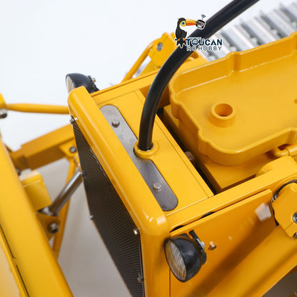 TOUCAN RC HOBBY Fast Free Shipping for EU Metal 1/14 RC Hydraulic Bulldozer D7 Remote Control Dozer Model Engineering Vehicle Flysky Radio Light Sound System Battery
