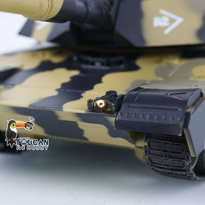 Henglong 1/24 Plastic 3816 AbramsM1A2 RC Tank Model with Infrared Combat Turret Elevation and Depression Sound Light