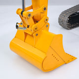 Metal Grading Bucket for 1/12 Hydraulic Remote Control Tracked Excavator C395 LR976 E650 RC Digger Model Construction Vehicle