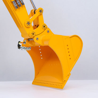 TOUCAN RC HOBBY Metal Ripper/Trapezoidal/Narrow Toothless/Toothed/Rake/Grille/Bucket for 1/12 Remote Control Hydraulic Excavator C395 LR976 EC650 Dual Pump RC Digger DIY Construction Model