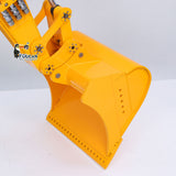 Metal Grading Bucket for 1/12 Hydraulic Remote Control Tracked Excavator C395 LR976 E650 RC Digger Model Construction Vehicle