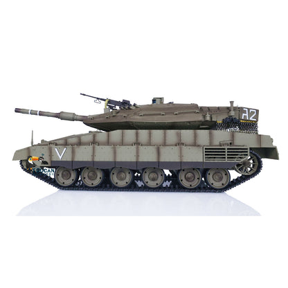 Heng Long 1/16 RC Kampfpanzer IDF Merkava MK IV 3958 Turm 360° drehbar Modell Lauf Rückstoß Funkbatterie RTR Modell Spielzeug