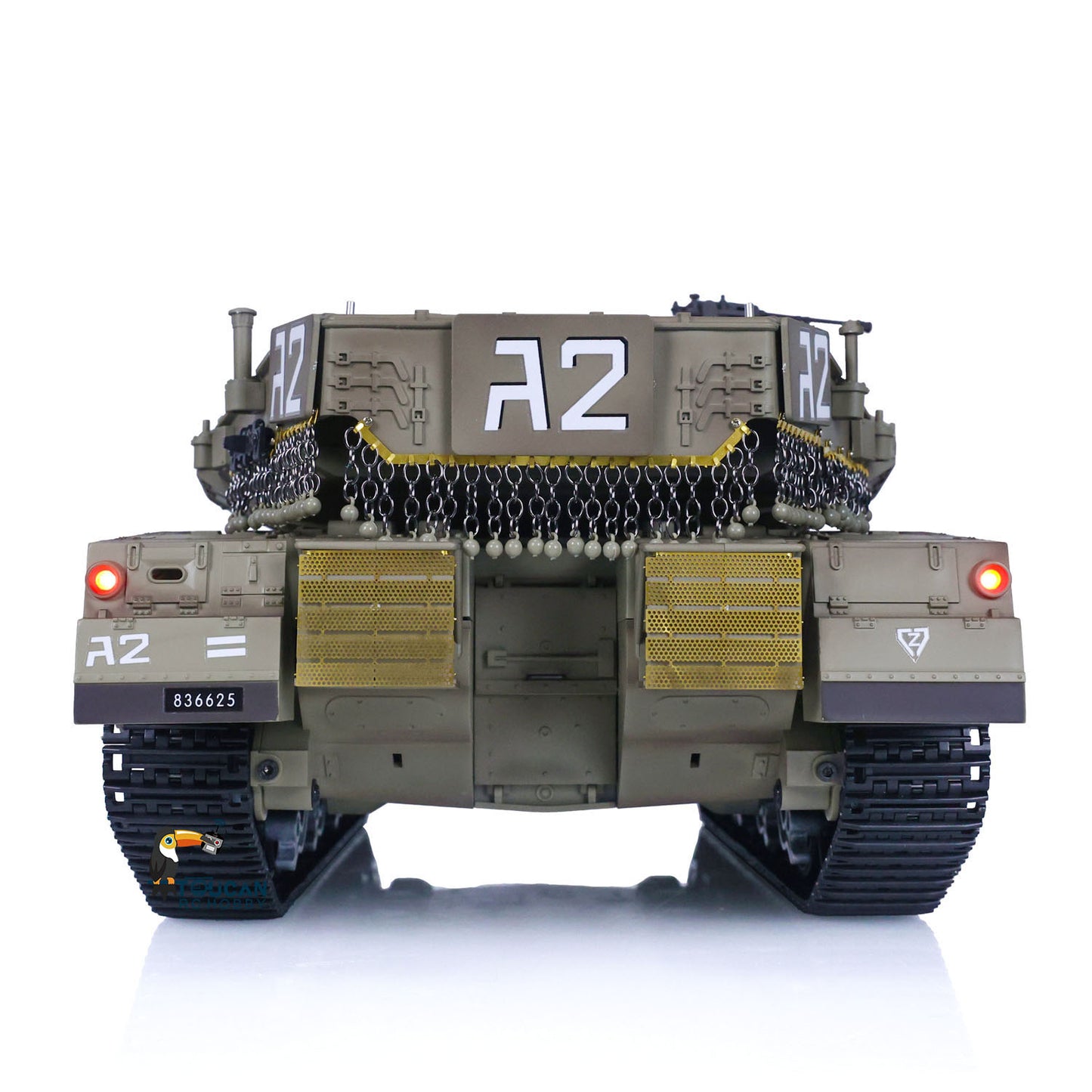Heng Long 1/16 RC Kampfpanzer IDF Merkava MK IV 3958 Turm 360° drehbar Modell Lauf Rückstoß Funkbatterie RTR Modell Spielzeug