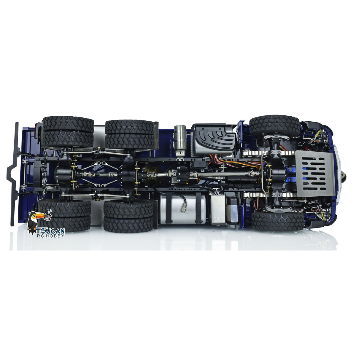TOUCAN RC HOBBY LESU 1/14 3Axles RC Hydraulic Dumper Truck 3348 6X6 Remote Control Car Painted Assembled Upgrade Hobby Model