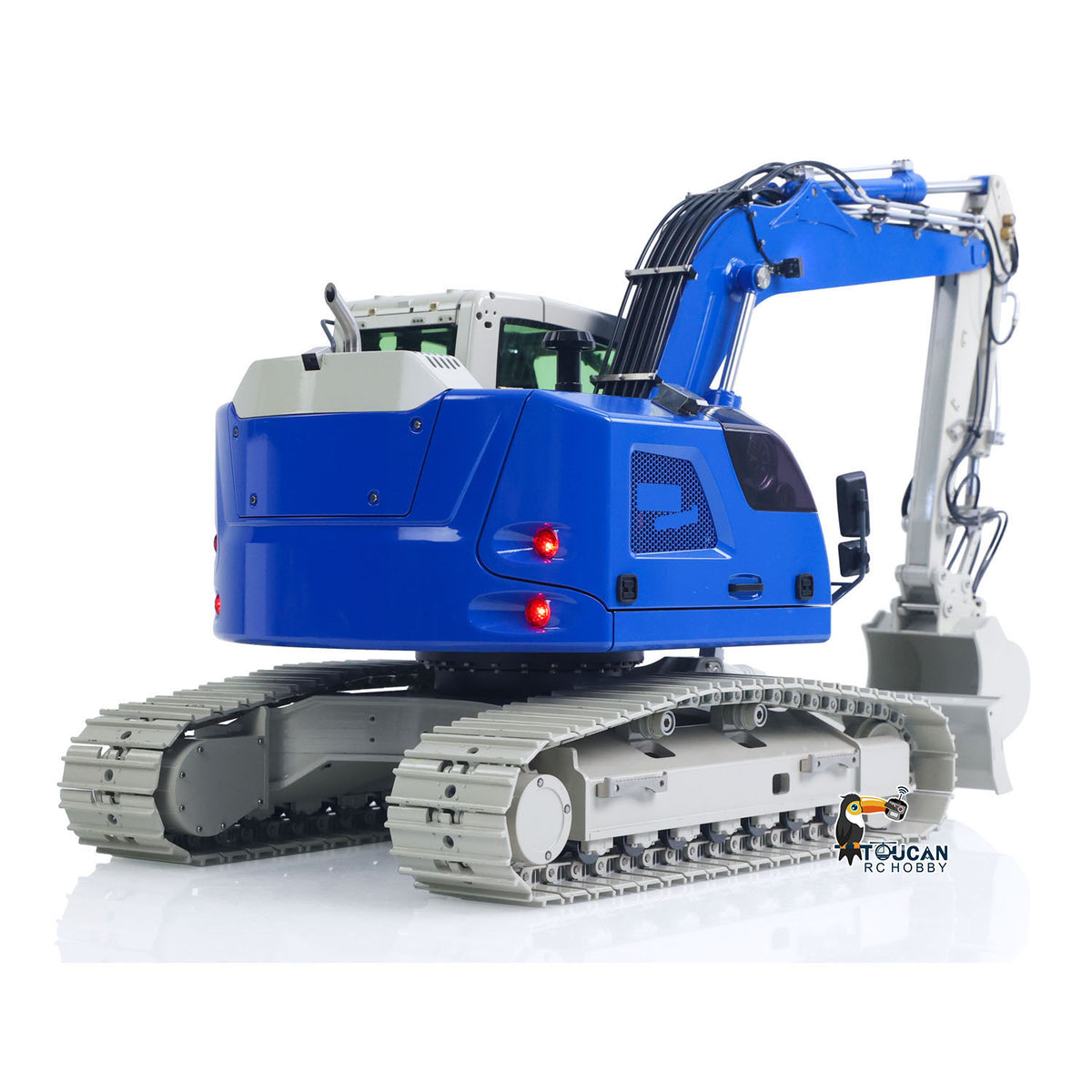 TOUCAN RC HOBBY JDM-208U-R920 1/14 Metal Hydraulic Excavator 7-ways Reversing Valve Quick Release Coupler Dual Cooling System for Model Enthusiasts