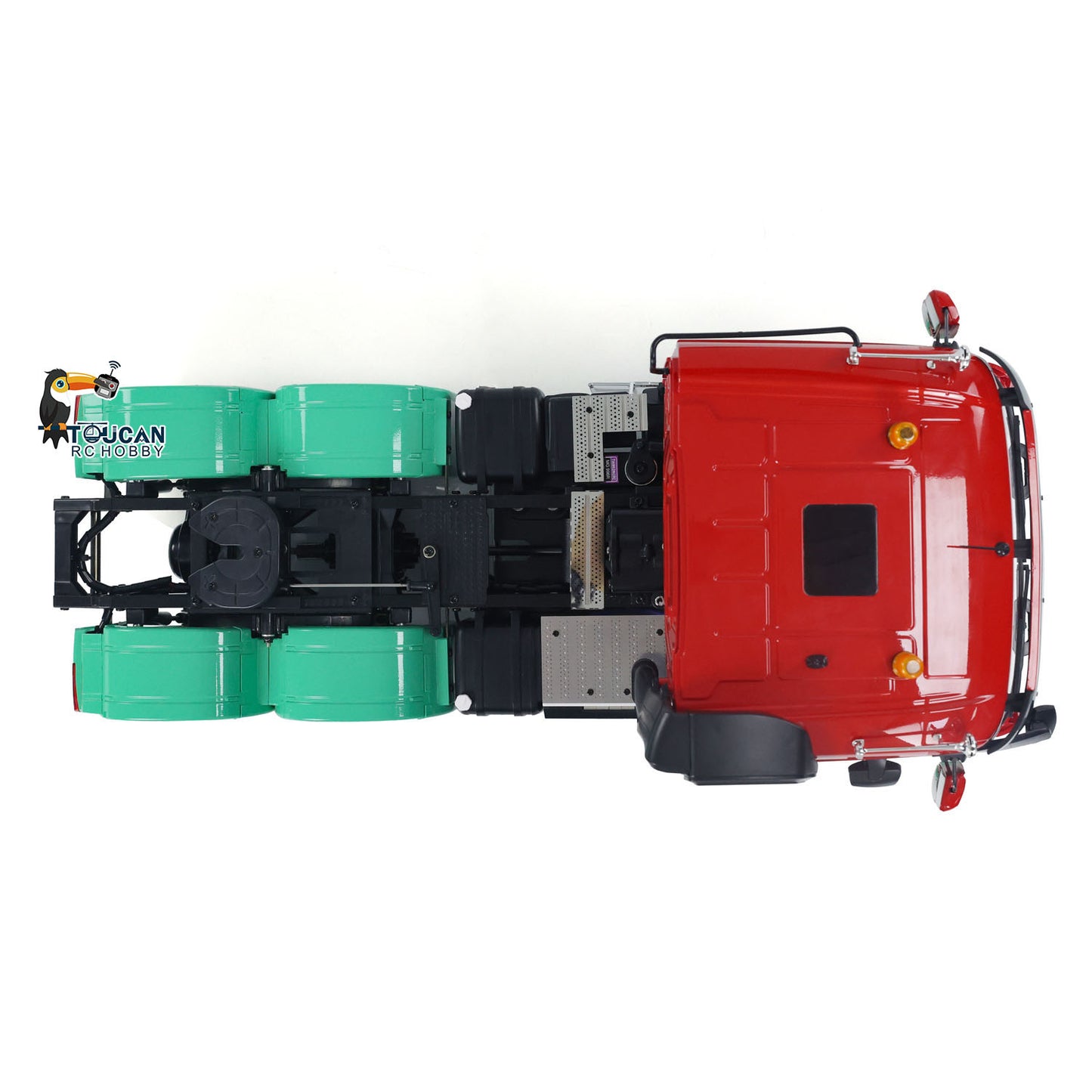 1/14 6x4 RC Sattelzugmaschine, lackiert, zusammengebaut, ferngesteuertes Automodell, Licht- und Soundsystem, zusammengebaut und lackiert