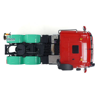 1/14 6x4 RC Sattelzugmaschine, lackiert, zusammengebaut, ferngesteuertes Automodell, Licht- und Soundsystem, zusammengebaut und lackiert