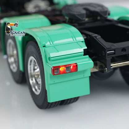 1/14 6x4 RC Sattelzugmaschine, lackiert, zusammengebaut, ferngesteuertes Automodell, Licht- und Soundsystem, zusammengebaut und lackiert