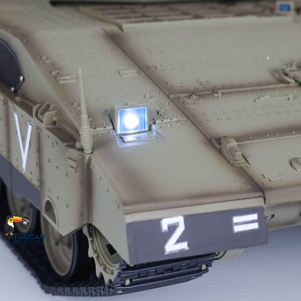 Heng Long 1/16 RC Kampfpanzer IDF Merkava MK IV 3958 Turm 360° drehbar Modell Lauf Rückstoß Funkbatterie RTR Modell Spielzeug