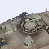 Heng Long 1/16 IDF Merkava MK IV RC Panzer, ferngesteuerter Panzer, offenes Feuer, rauchender 360-Grad-Turm, rotierende BB-Pellets