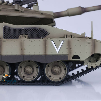 Heng Long 1/16 RC Kampfpanzer IDF Merkava MK IV 3958 Turm 360° drehbar Modell Lauf Rückstoß Funkbatterie RTR Modell Spielzeug