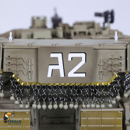 Heng Long 1/16 RC Kampfpanzer IDF Merkava MK IV 3958 Turm 360° drehbar Modell Lauf Rückstoß Funkbatterie RTR Modell Spielzeug