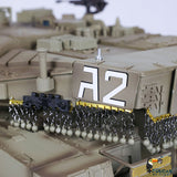 Heng Long 1/16 IDF Merkava MK IV RC Panzer, ferngesteuerter Panzer, offenes Feuer, rauchender 360-Grad-Turm, rotierende BB-Pellets