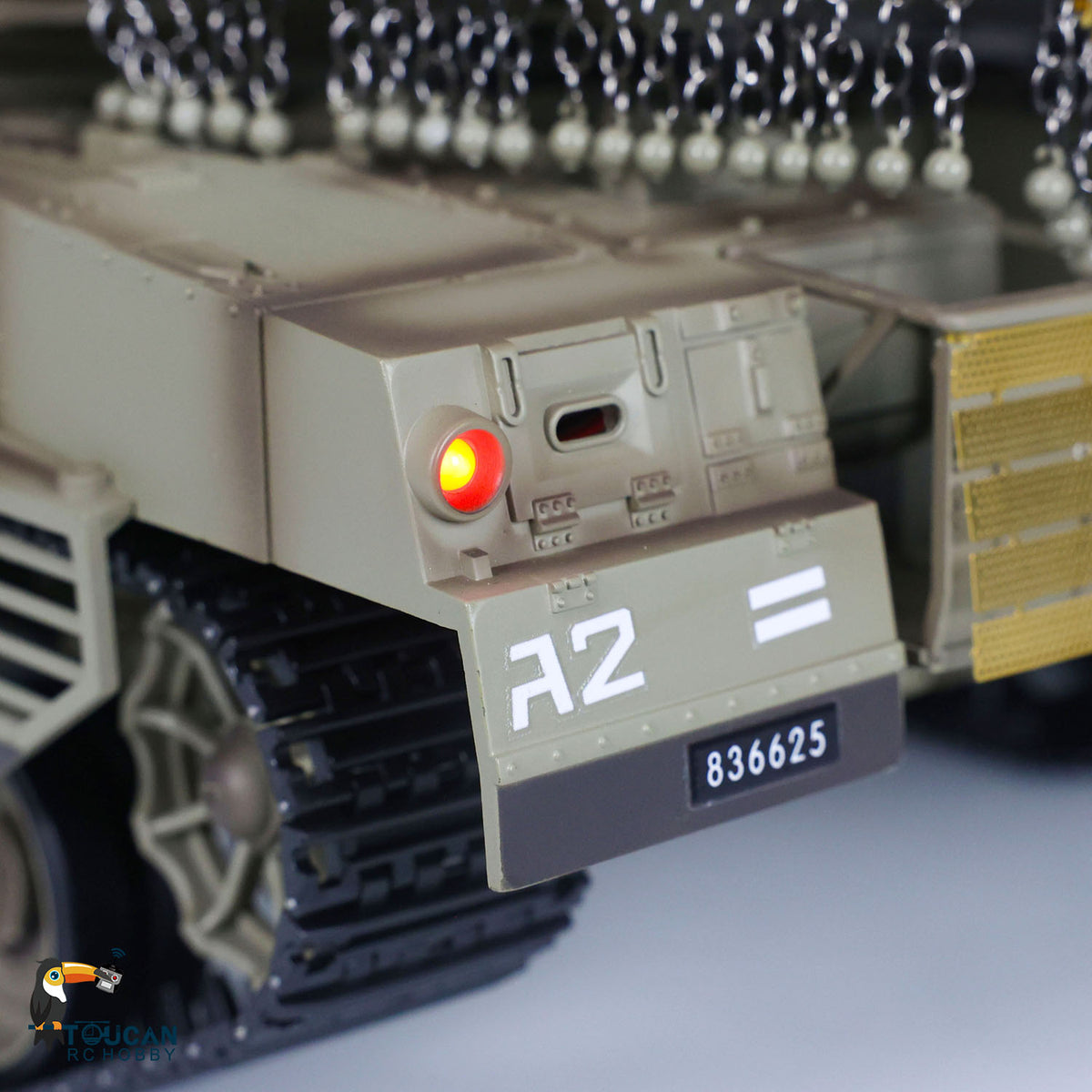 Heng Long 1/16 RC Kampfpanzer IDF Merkava MK IV 3958 Turm 360° drehbar Modell Lauf Rückstoß Funkbatterie RTR Modell Spielzeug