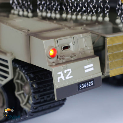 Heng Long 1/16 RC Kampfpanzer IDF Merkava MK IV 3958 Turm 360° drehbar Modell Lauf Rückstoß Funkbatterie RTR Modell Spielzeug