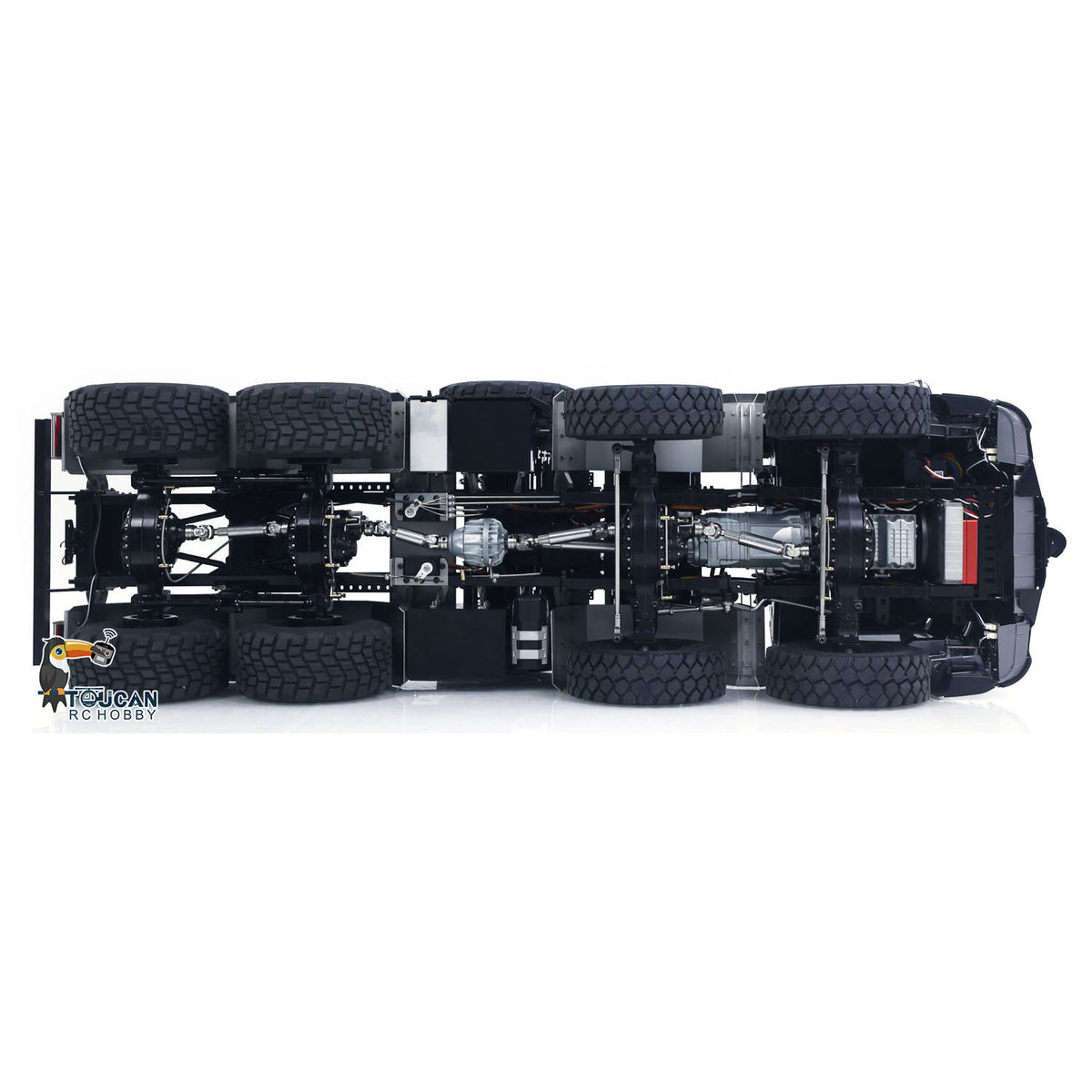 TOUCAN RC HOBBY  BN4663 Metal RC Tractor Truck Differential Lock Axle 3Speed Transmission Model for Engineering Vehicle Enthusiasts