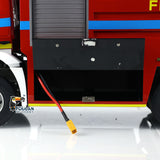Plastic 1/14 RC Fire Fighting Truck PS010 Remote Controlled Rescue Vehicle Model RTR 6x6 Metal Chassis Differential Lock Axles FlySky ST8 Radio