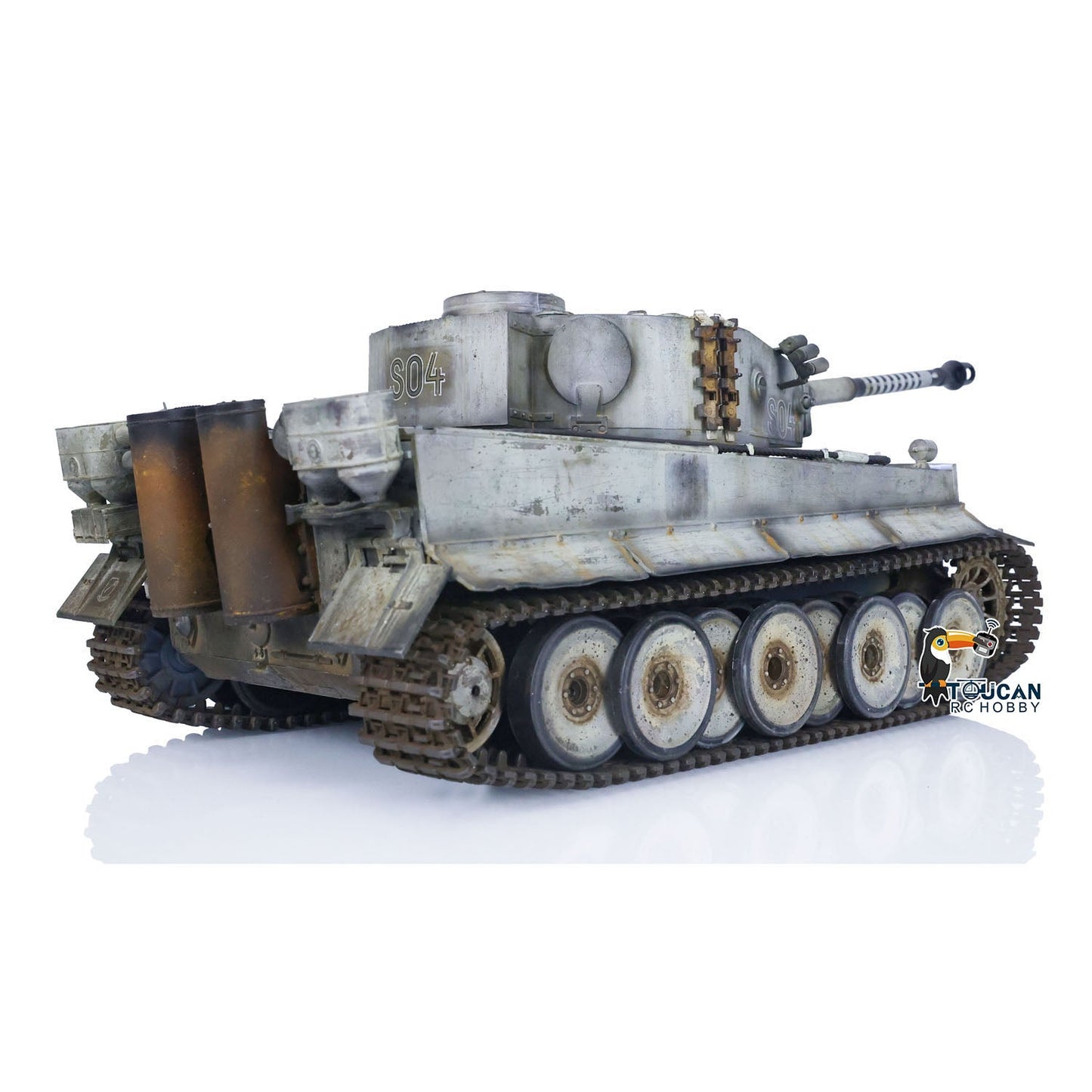 Henglong 1/16 TK7.0 Plastic German Tiger I RTR RC Tank 3818 FPV BB IR 360 Degrees Turret Metal Barrel Recoil Steel Gearbox Smoke Manual Spray Collection Model